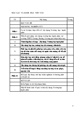 SKKN Một số giải pháp xây dựng trường học hạnh phúc tại trường THPT Tương Dương 1 trong giai đoạn hiện nay