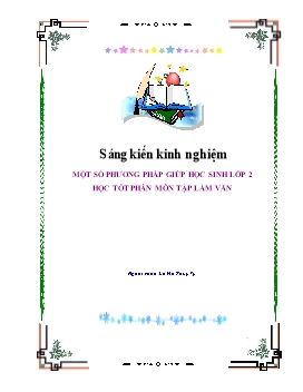Sáng kiến kinh nghiệm Một số biện pháp giúp h