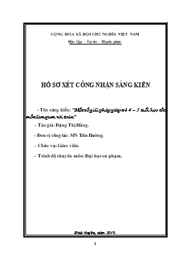 Sáng kiến kinh nghiệm Một số giải pháp giúp t