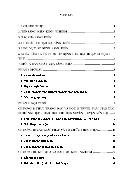 SKKN Sử dụng phương pháp khắc họa biểu tượng 